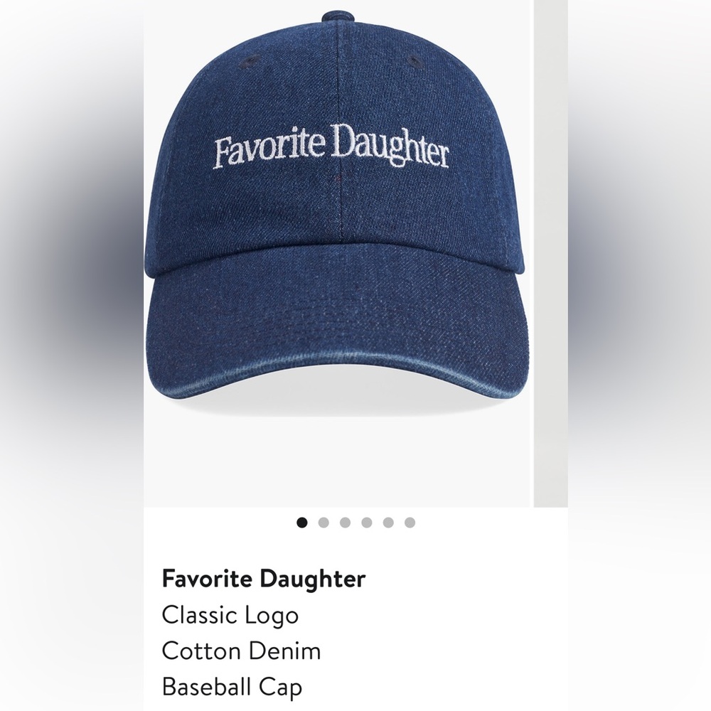 Favorite Daughter Classic Logo Denim Hat NEW and SOLD OUT